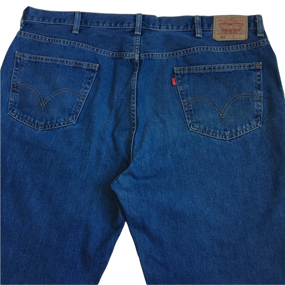 Levi’s 550 Relaxed Fit Medium Wash Blue Denim Jeans 46X30 - Picture 5 of 17